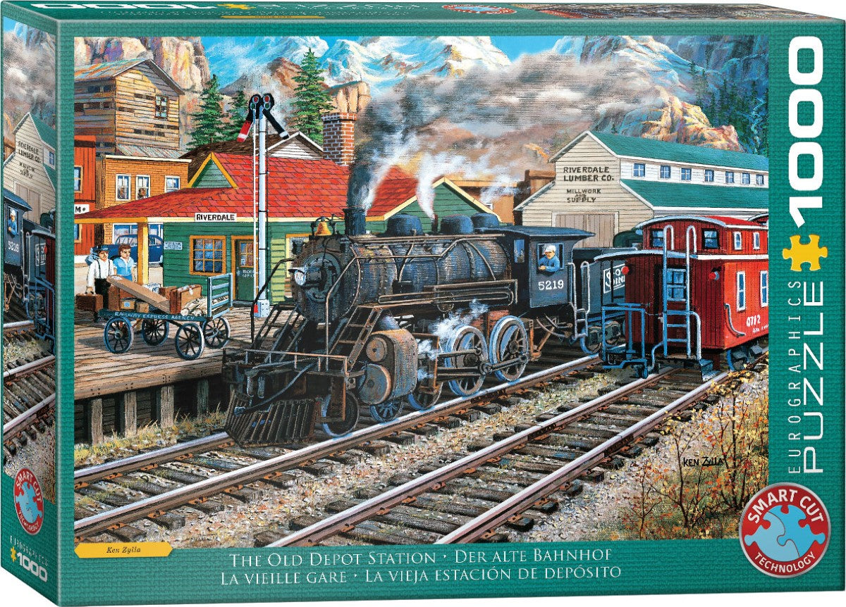 Eurographics 1000 Palan Palapeli The Old Depot Station