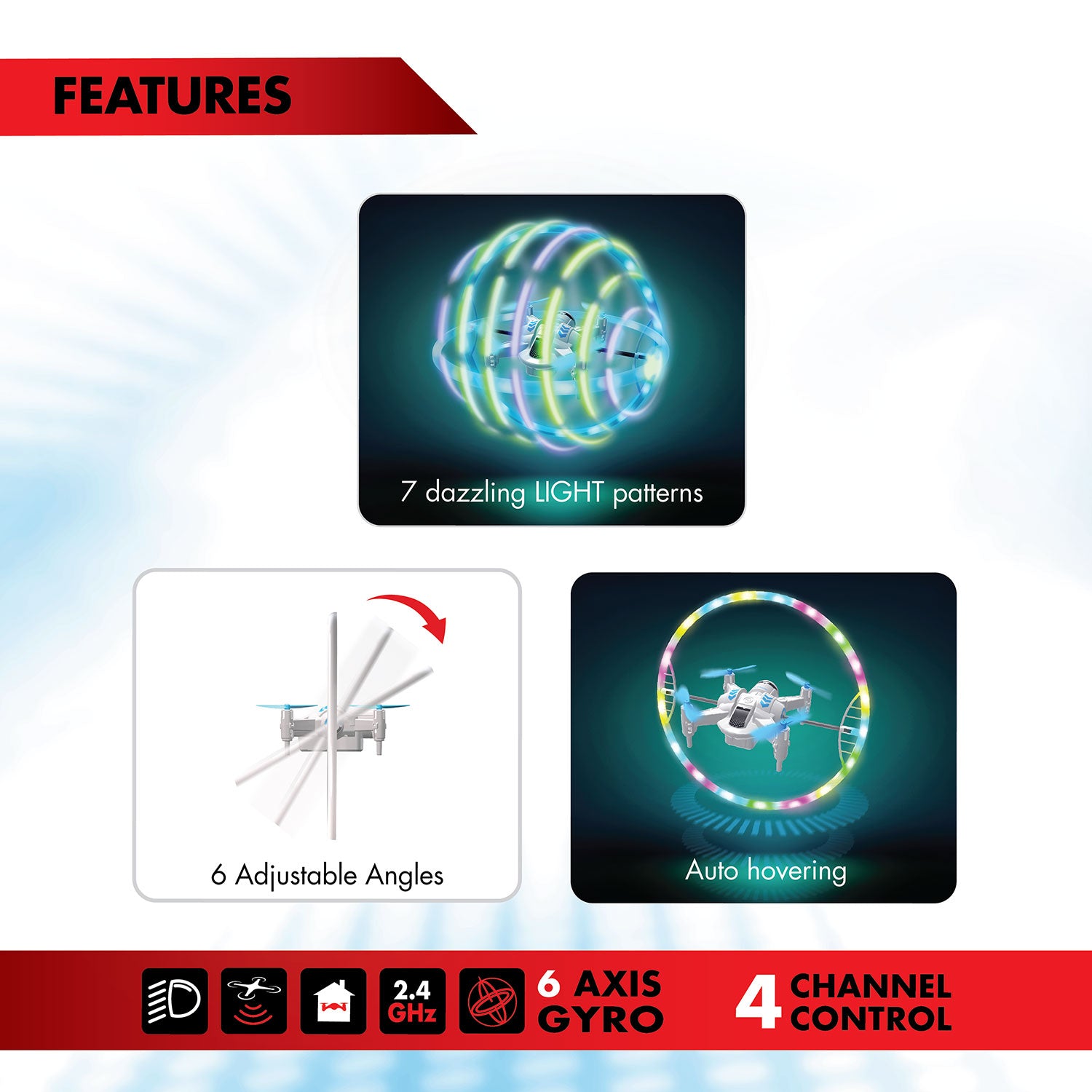 Exost Silverlit Cosmic Cyclone Radio-Ohjattava Drone