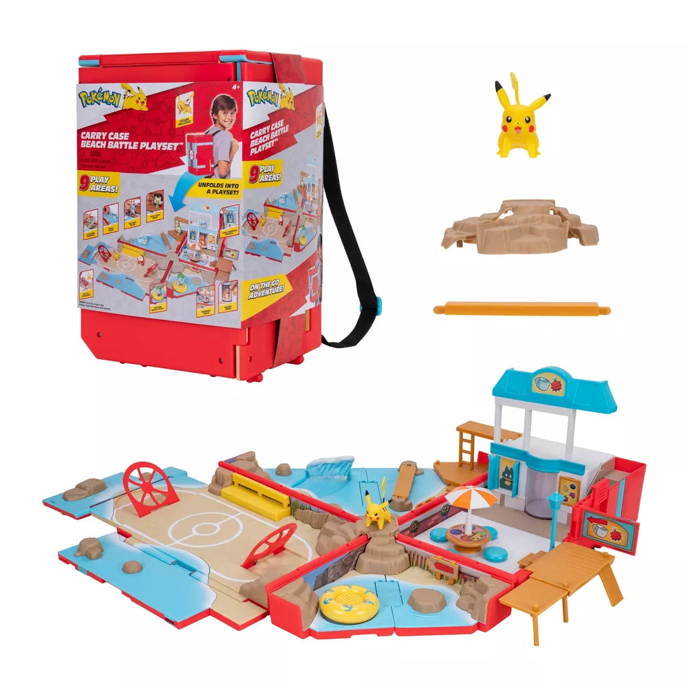 Pokemon Carry Case Playset Leikkireppu Beach Battle