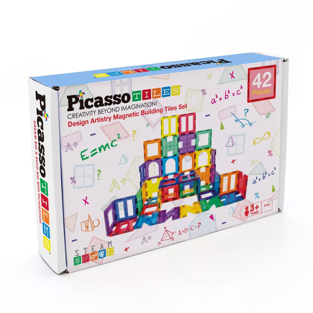PicassoTiles Magneettinen 3D rakennussarja 42 osaa