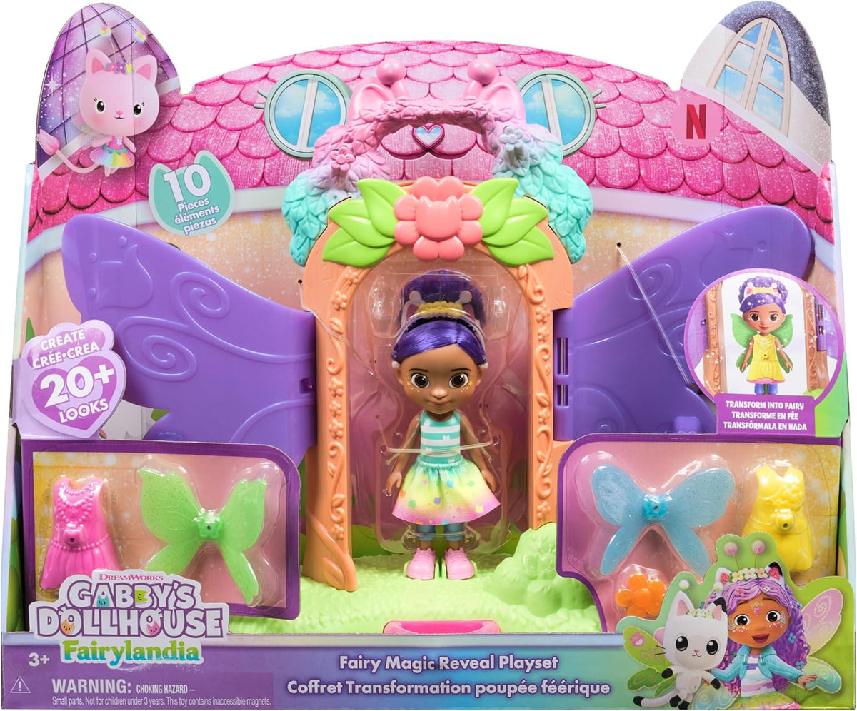 Gabby's Dollhouse Fairylandia Fairy Magic Reveal Gabby Leikkisetti