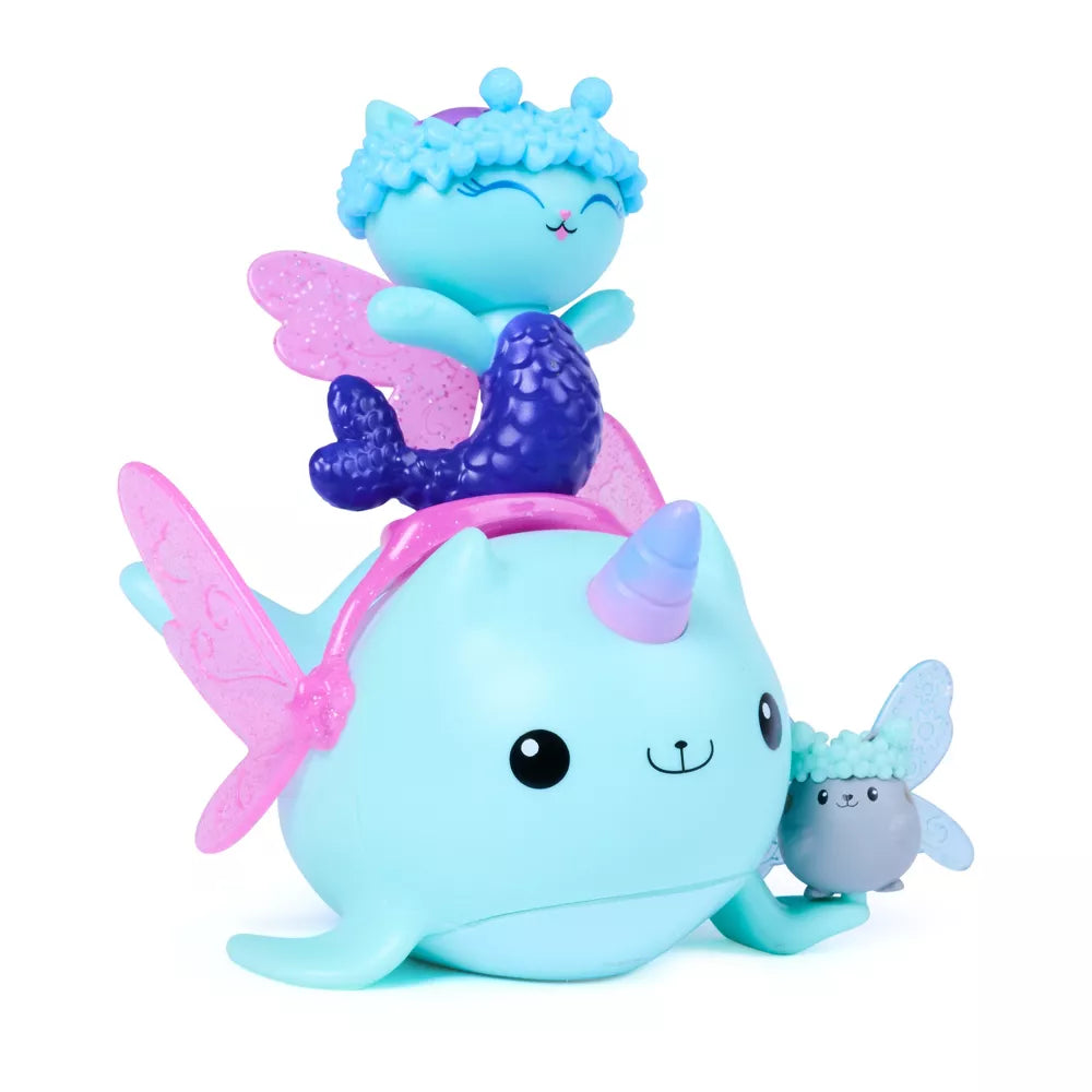 Gabby's Dollhouse Mercat (Merikatti) And Narwhal Hahmopakkaus