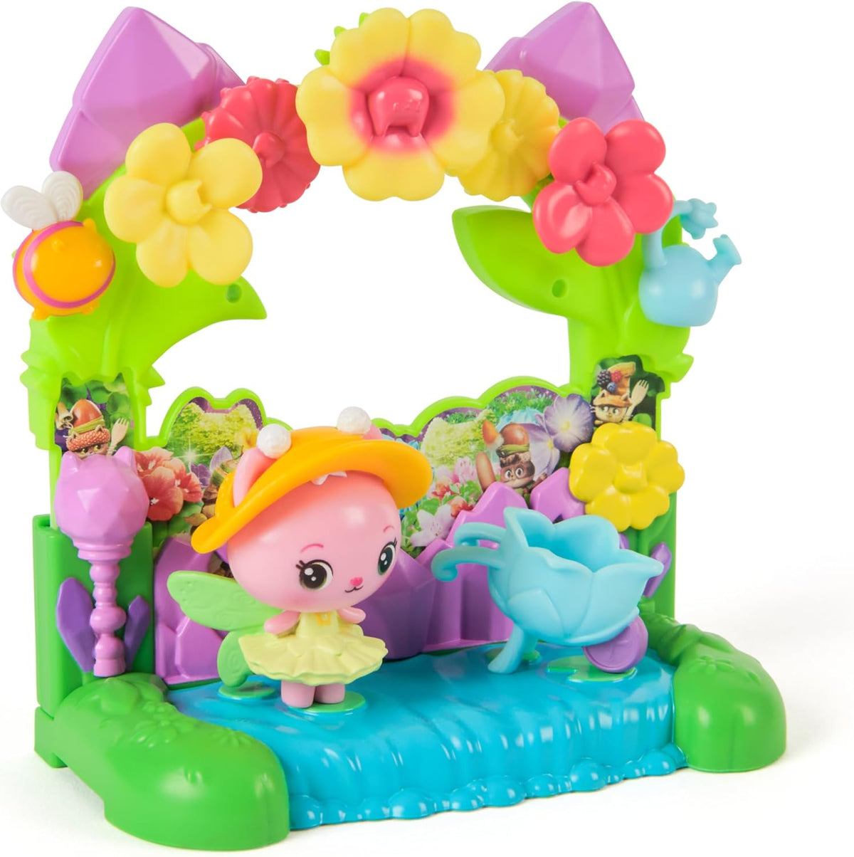 Gabby's Dollhouse the Movie Queen Kitty Fairy's Garden Balcony