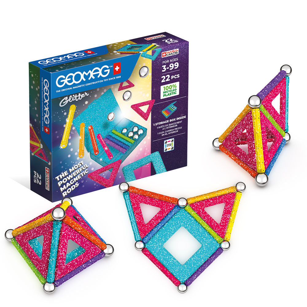 Geomag Glitter Magneettinen Rakennussarja 22 osaa