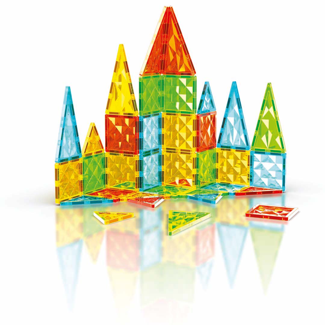 Geomag Magnetic Tiles 3D Magneettinen Rakennussarja 44 Osaa
