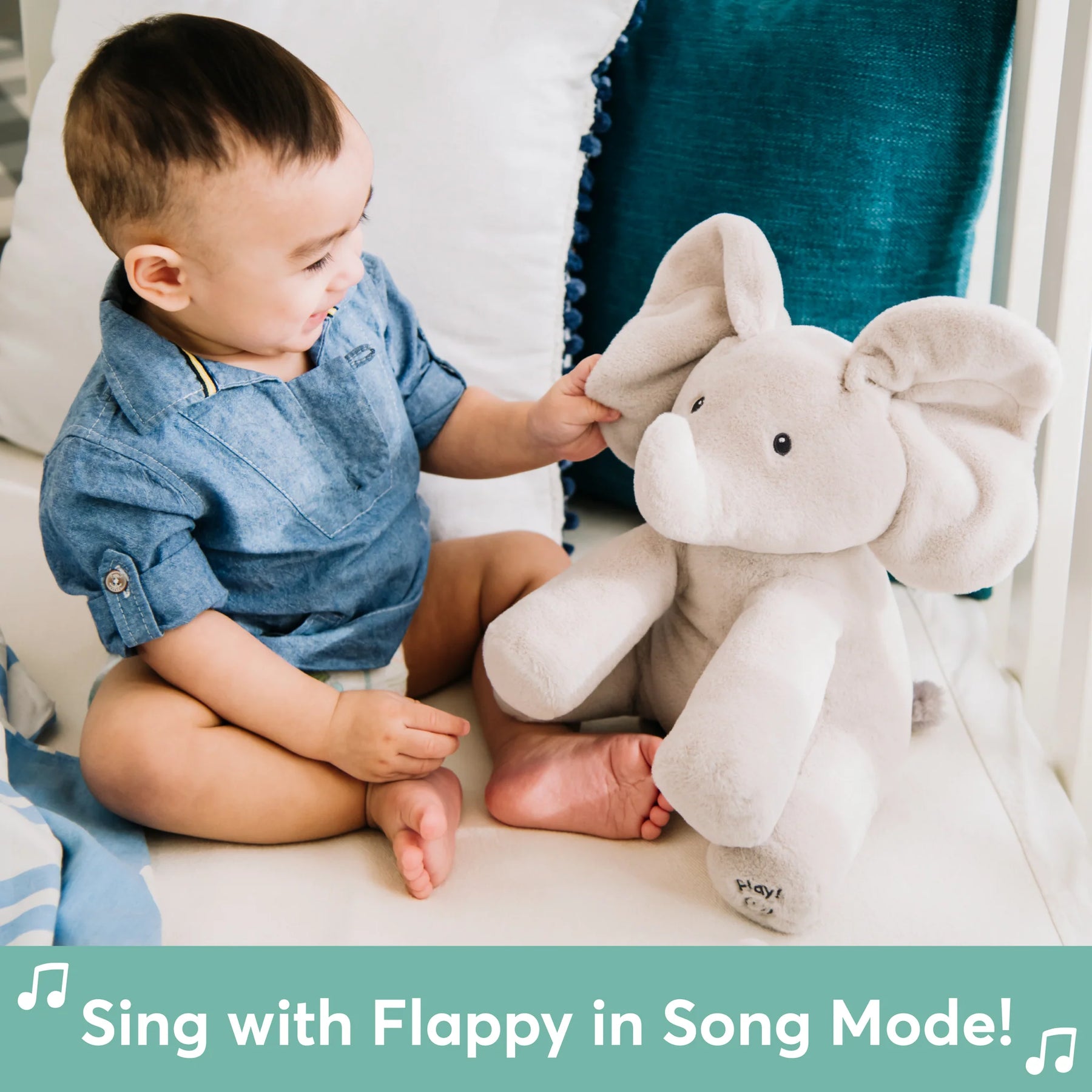 Gund Flappy Interaktiivinen Elefantti 30 cm