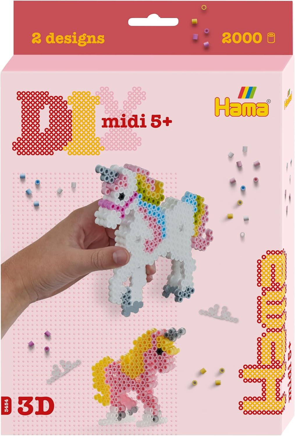 Hama Midi Yksisarvinen 3D 2000 Helmeä