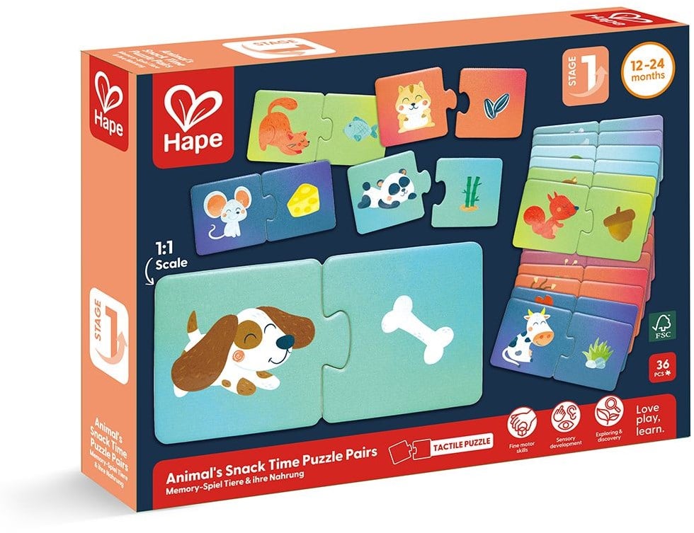 Hape Eläinten Herkut Yhdistämispalapeli