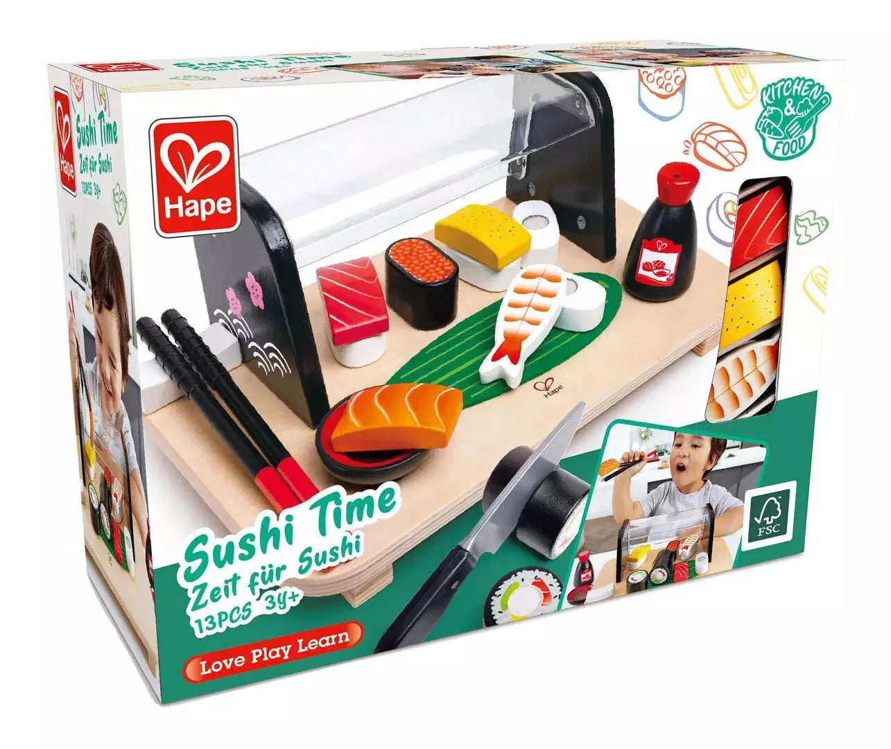Hape Sushi Time Puinen Leikkisetti
