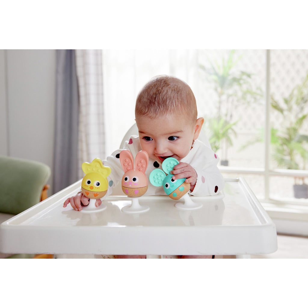 Hape Tarraavat Eläinhelistimet Imukupilla 3 kpl Pastelli