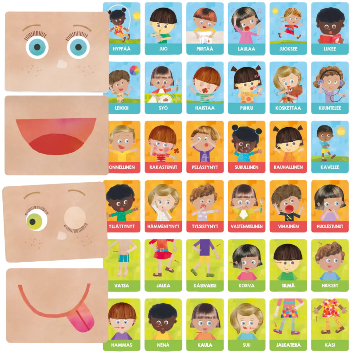 Headu Montessori Oppimiskortit Tunteet ja Toiminnat