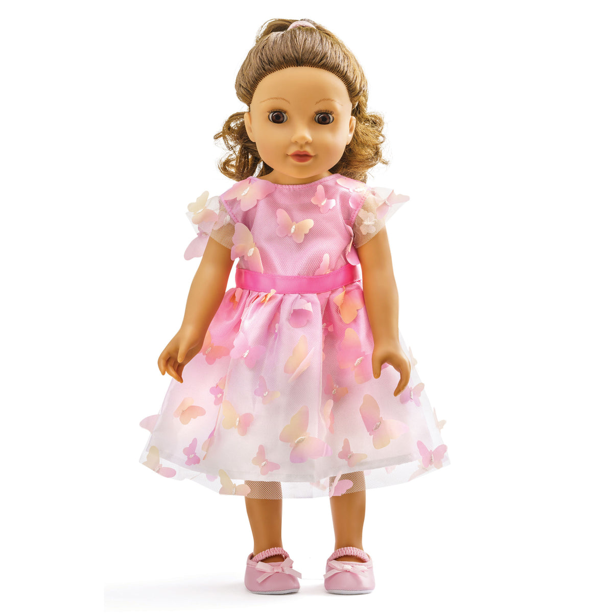 Heless Nukenvaate Mekko Vaaleanpunaisilla Perhosilla