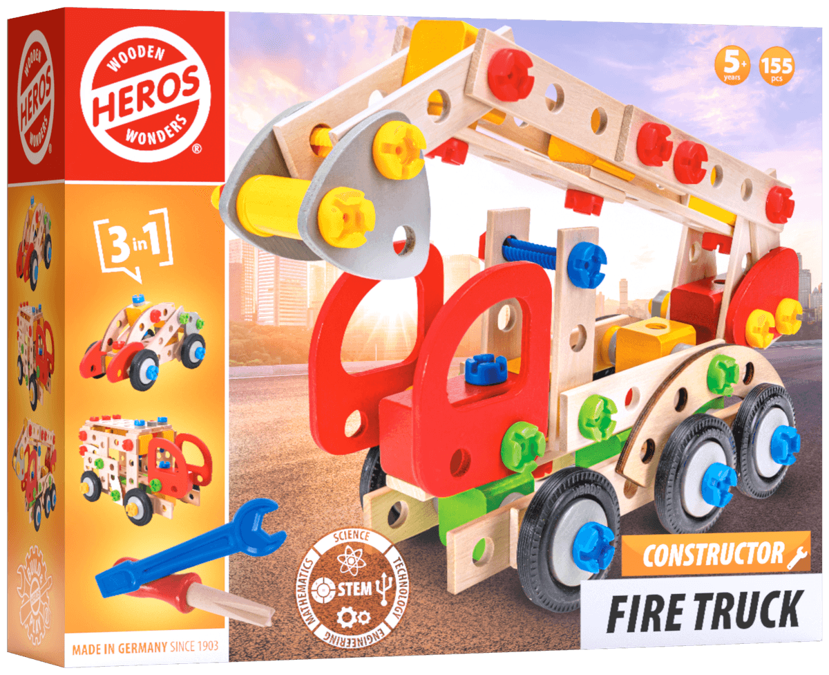 Heros Puinen Rakennussarja 155 Osaa