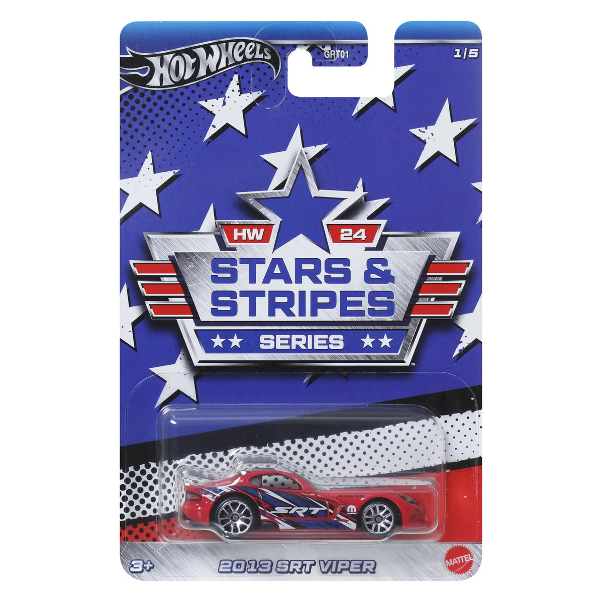 Hot Wheels Stars & Stripes Series 2013 SRT Viper Pikkuauto