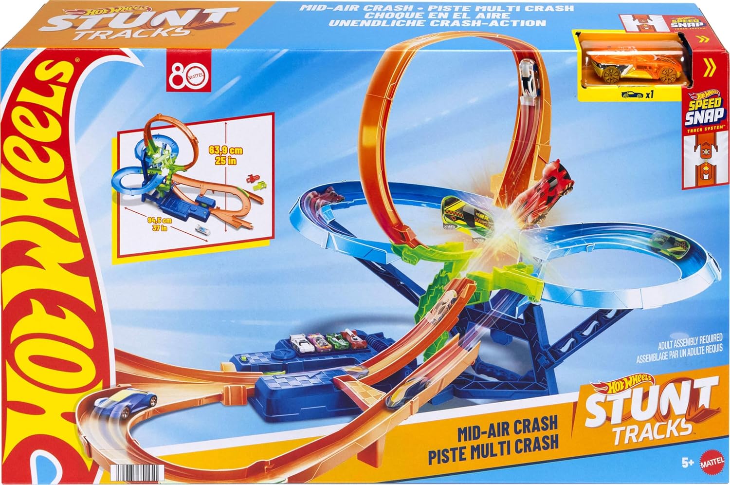 Hot Wheels Stunt Tracks Big Air Crash Autorata
