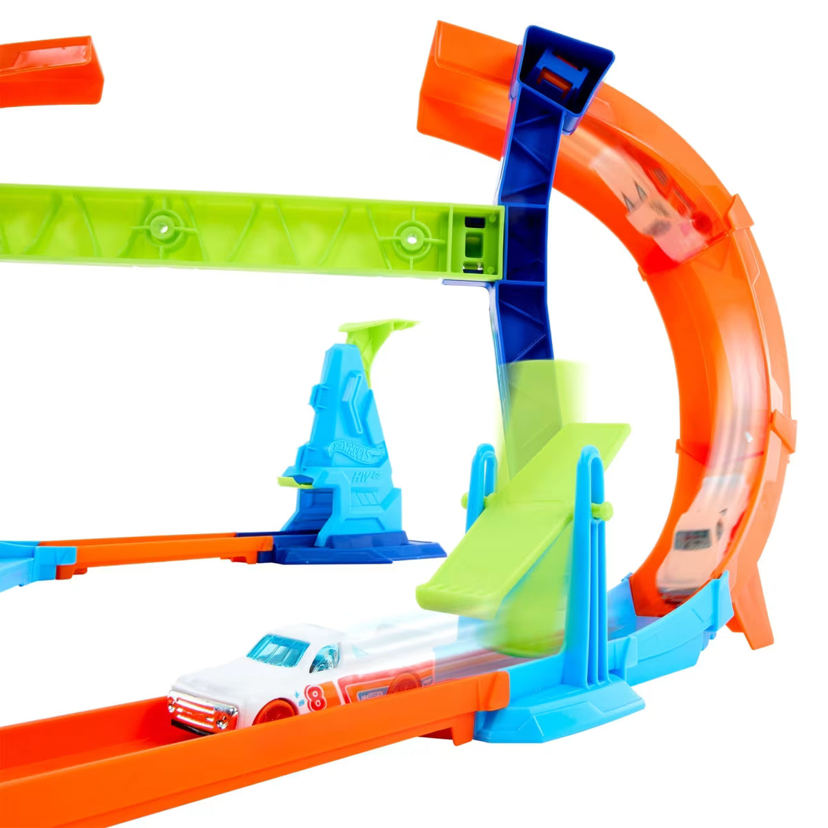 Hot Wheels Stunt Tracks Corkscrew Jump Champion Autorata