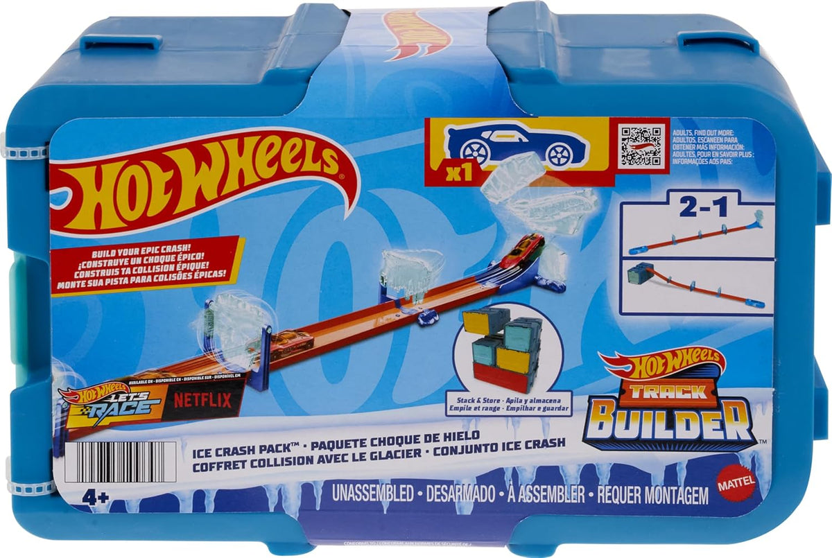 Hot Wheels Track Builder Ice Crash Pack Pikkuautoleikkisetti