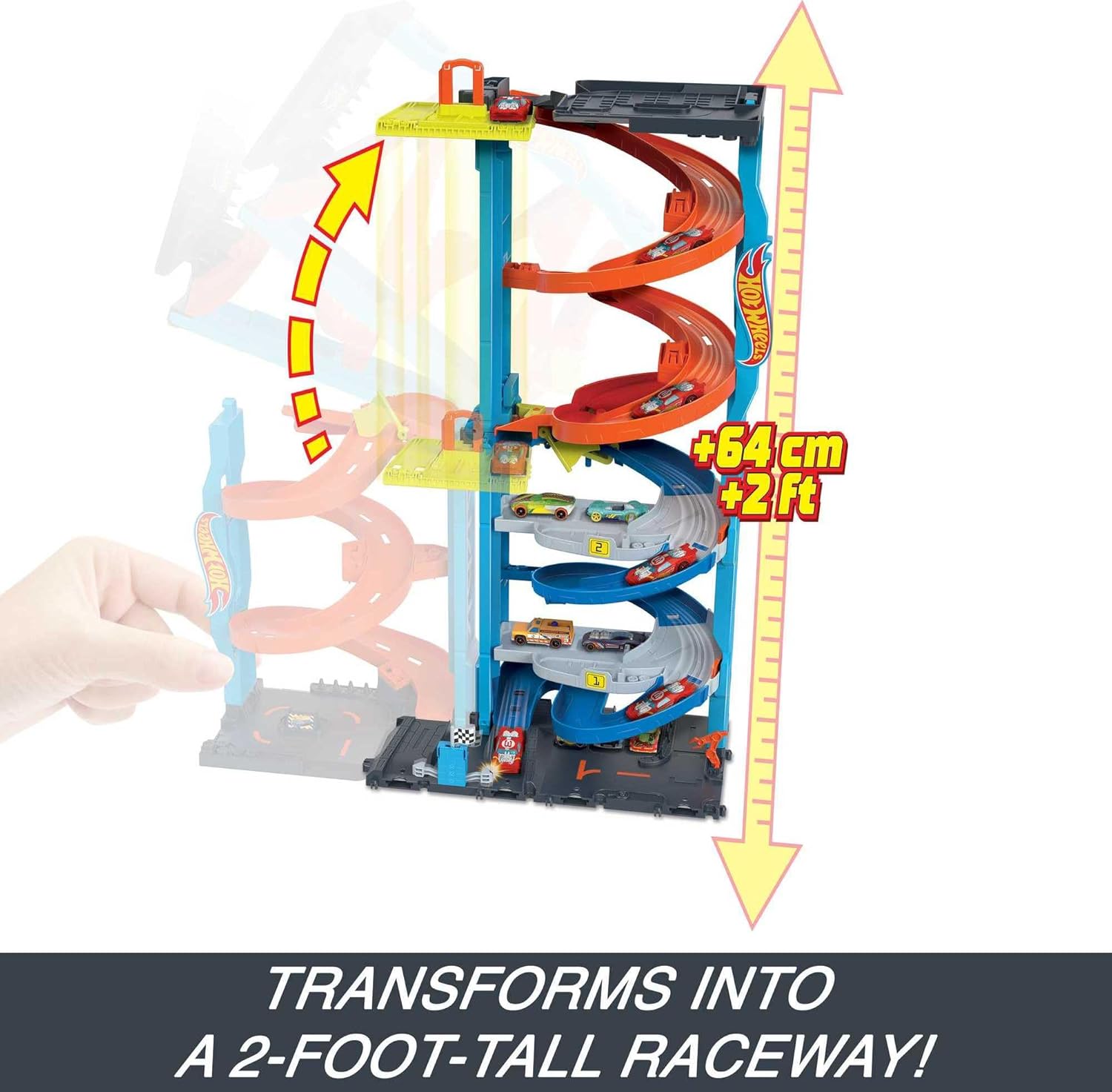 Hot Wheels Transforming Race Tower Leikkisetti