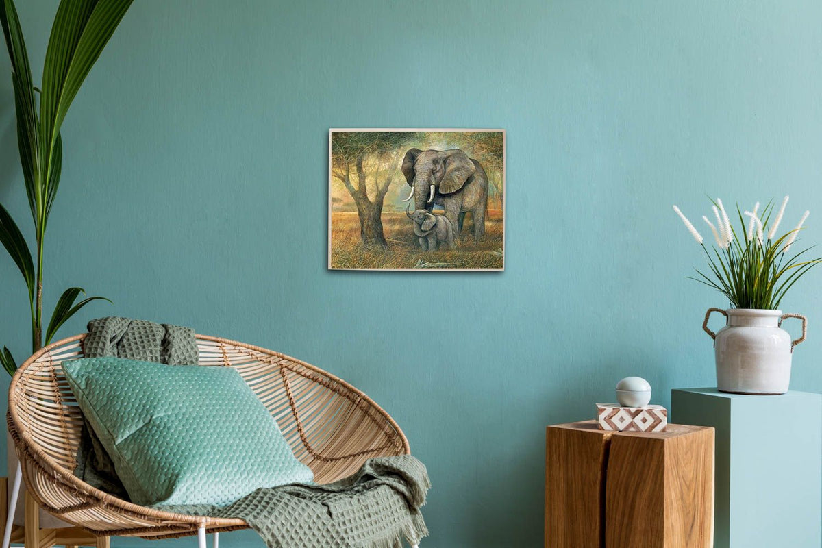 Itsibitsi Diamond Painting / Timanttityö 30x40 Kaksi Norsua