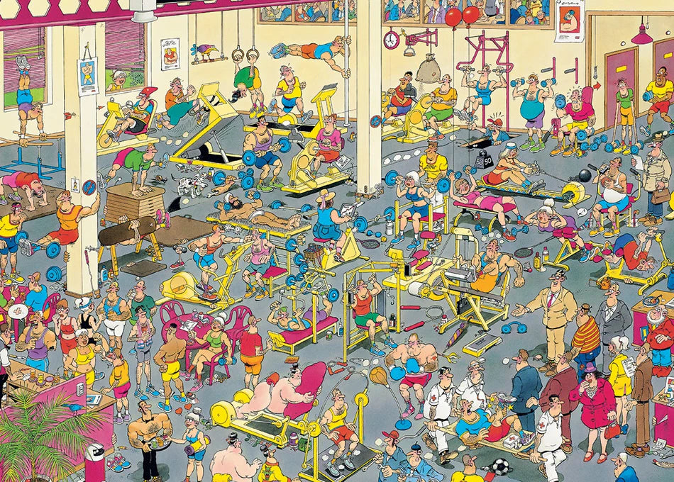 Jan van Haasteren 1000 Palan Palapeli At The Gym