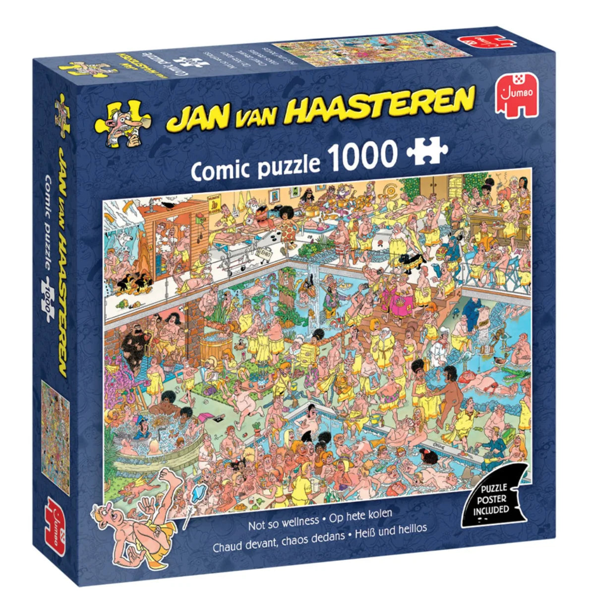 Jan van Haasteren Comic Puzzle Not so Wellness 1000 Palan Palapeli