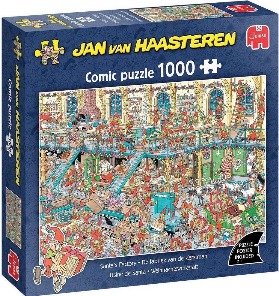 Jan van Haasteren Santa's Factory 1000 Palan Palapeli