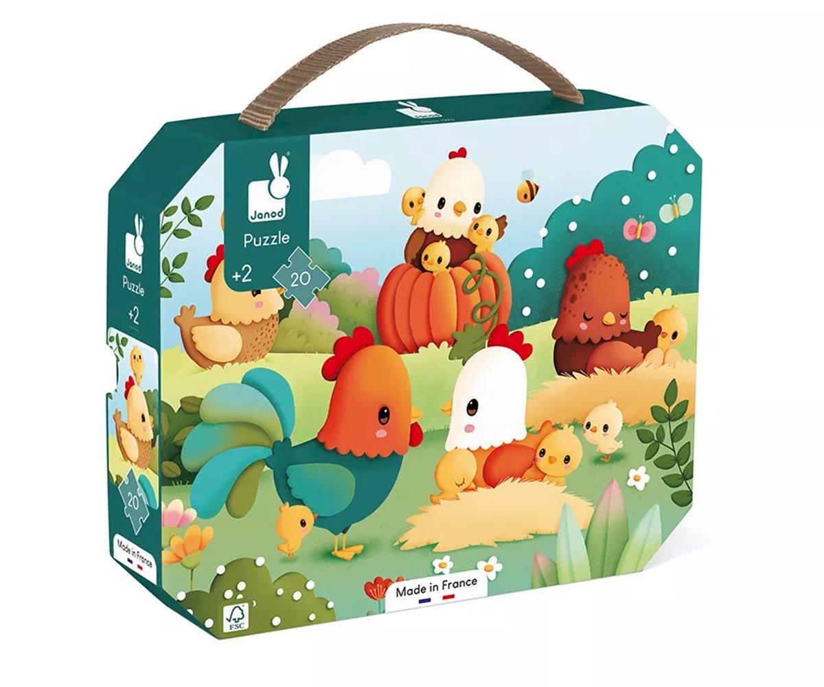 Janod Tervetuloa Maatilalle Palapelisalkku 20 palaa