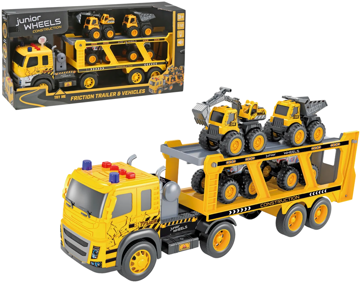 Junior Wheels Autonkuljetusrekka Äänillä ja Valoilla