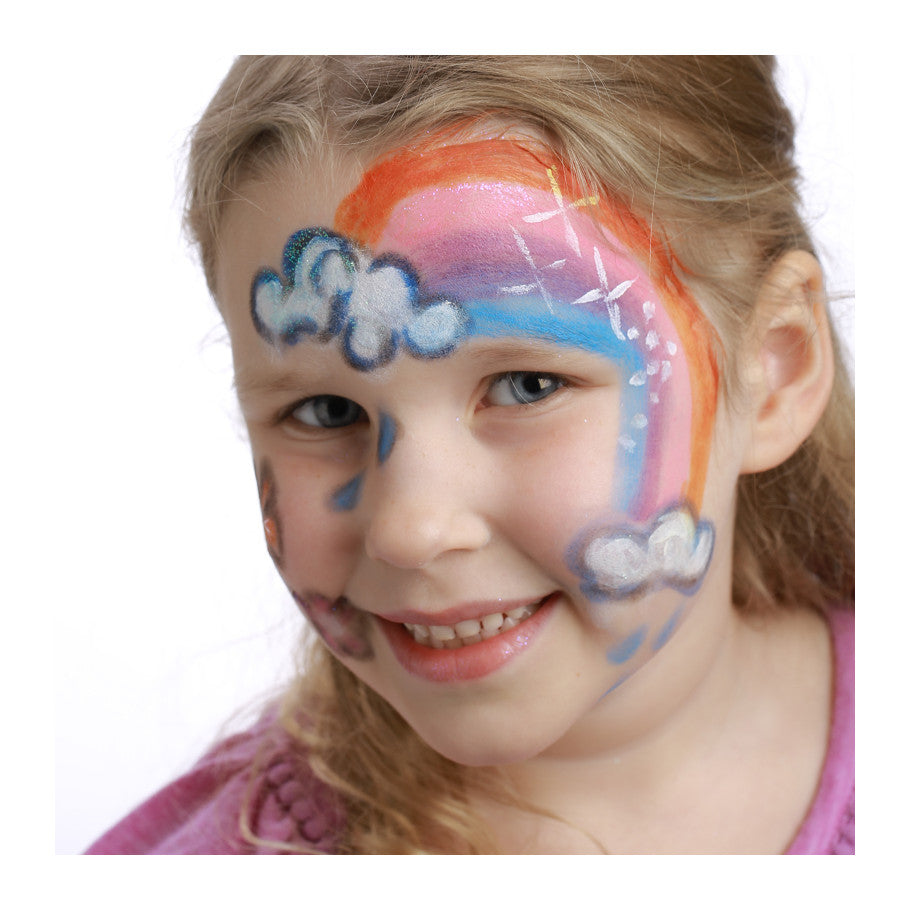 Kasvovärikynä 6 kpl Sateenkaari