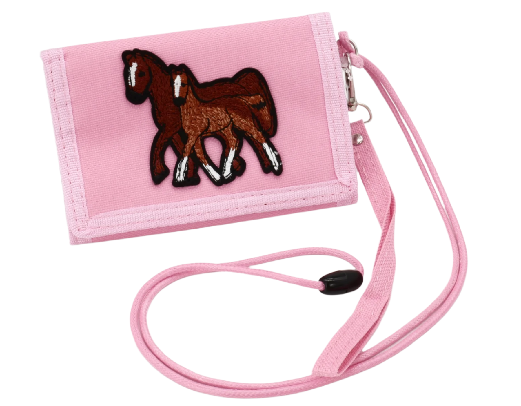 KiS Me Lasten Lompakko Hevonen Vaaleanpinkki Kaulanauhalla 12x9cm
