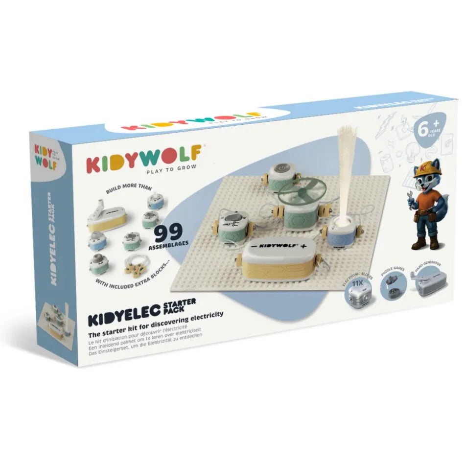 KidyWolf Aloituspakkaus Lasten Tiedesetti Sähkö