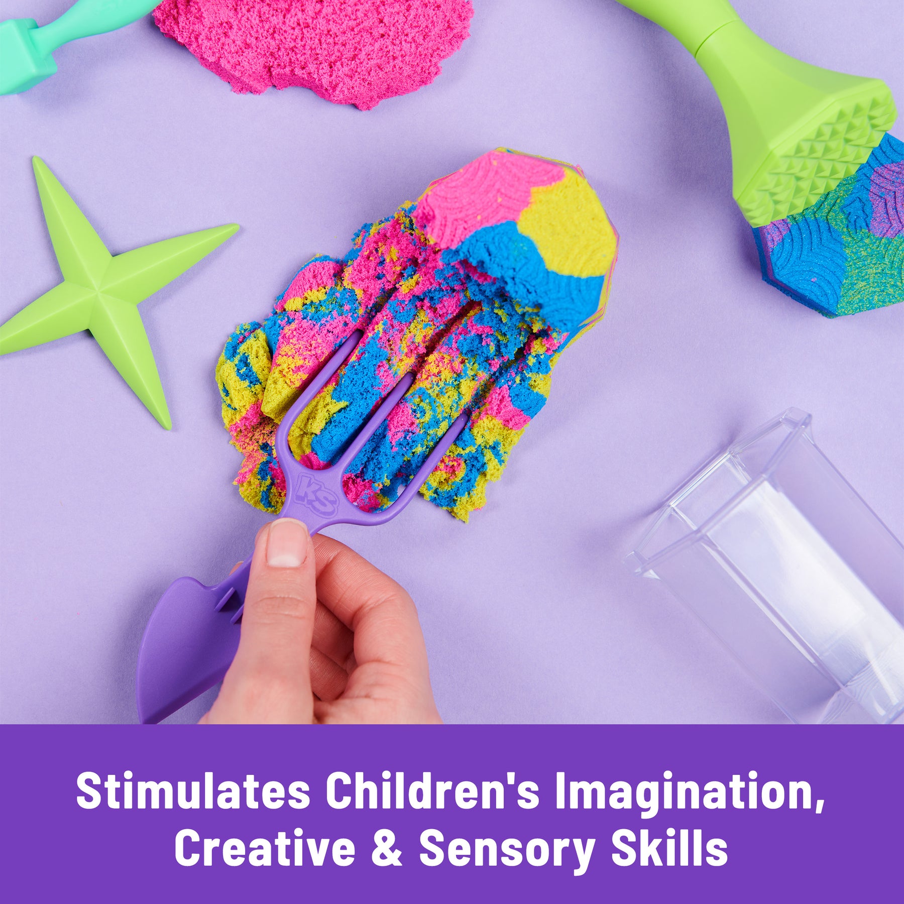 Kinetic Sand Squish N' Create Taikahiekka Leikkisetti