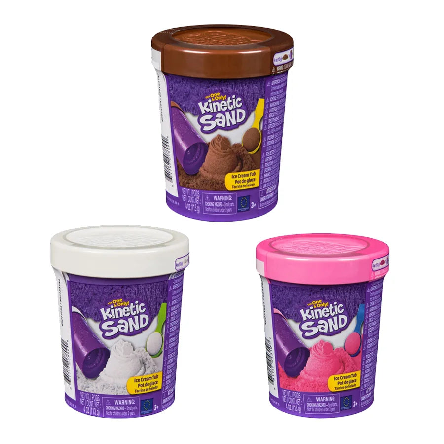 Kinetic Sand Taikahiekka Ice Cream Tub Jäätelöpurkki Lajitelma
