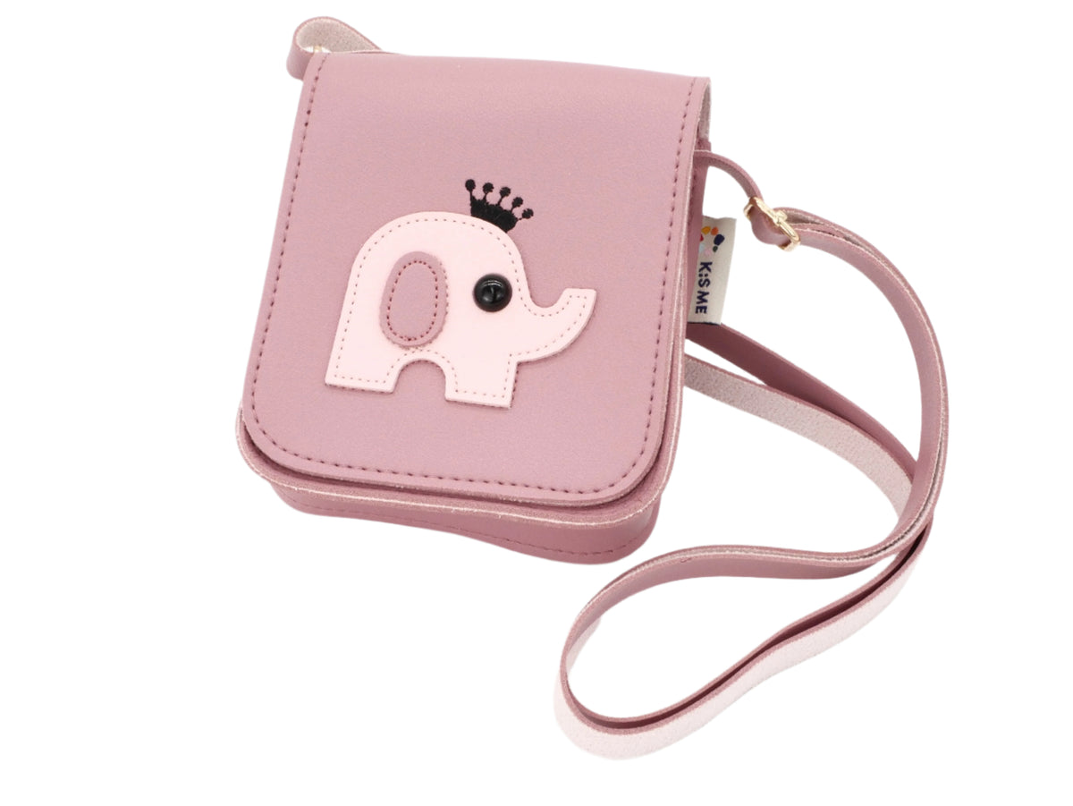 Kis Me Lasten Olkalaukku Norsu Roosa 10x13 cm