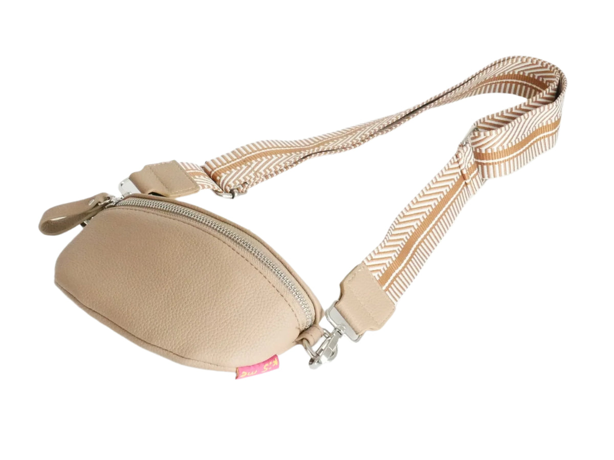 Kis Me Lasten Olkalaukku/Vyölaukku Beige Kuvioidulla Olkanauhalla