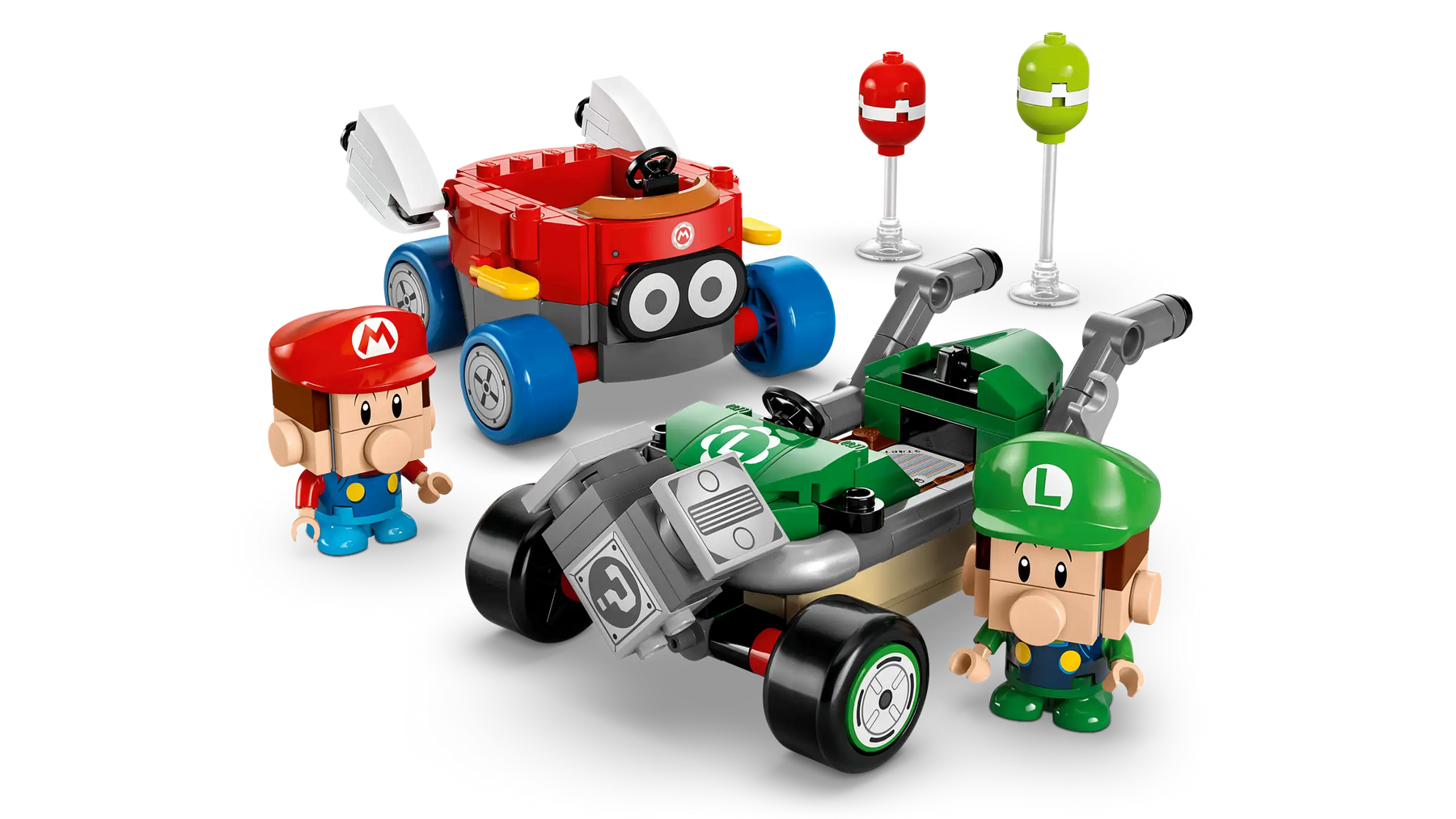 LEGO 72034 Mario Kart™ – Baby Mario Vastaan Baby Luigi