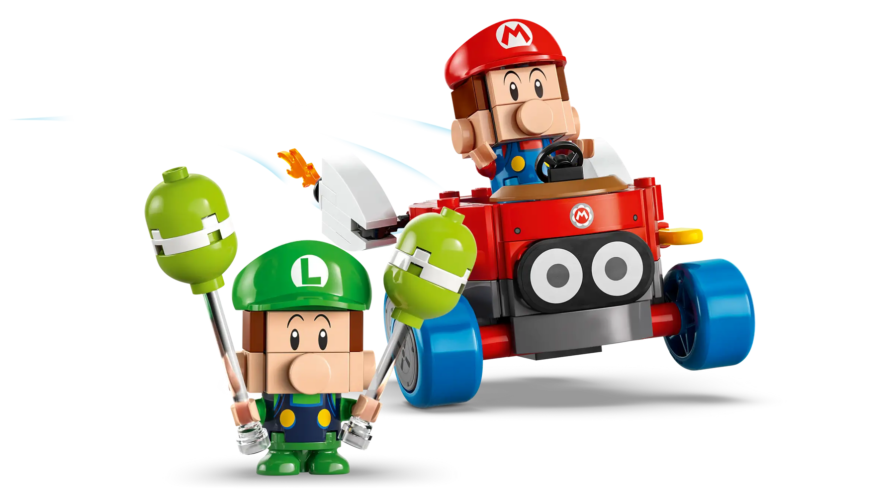 LEGO 72034 Mario Kart™ – Baby Mario Vastaan Baby Luigi