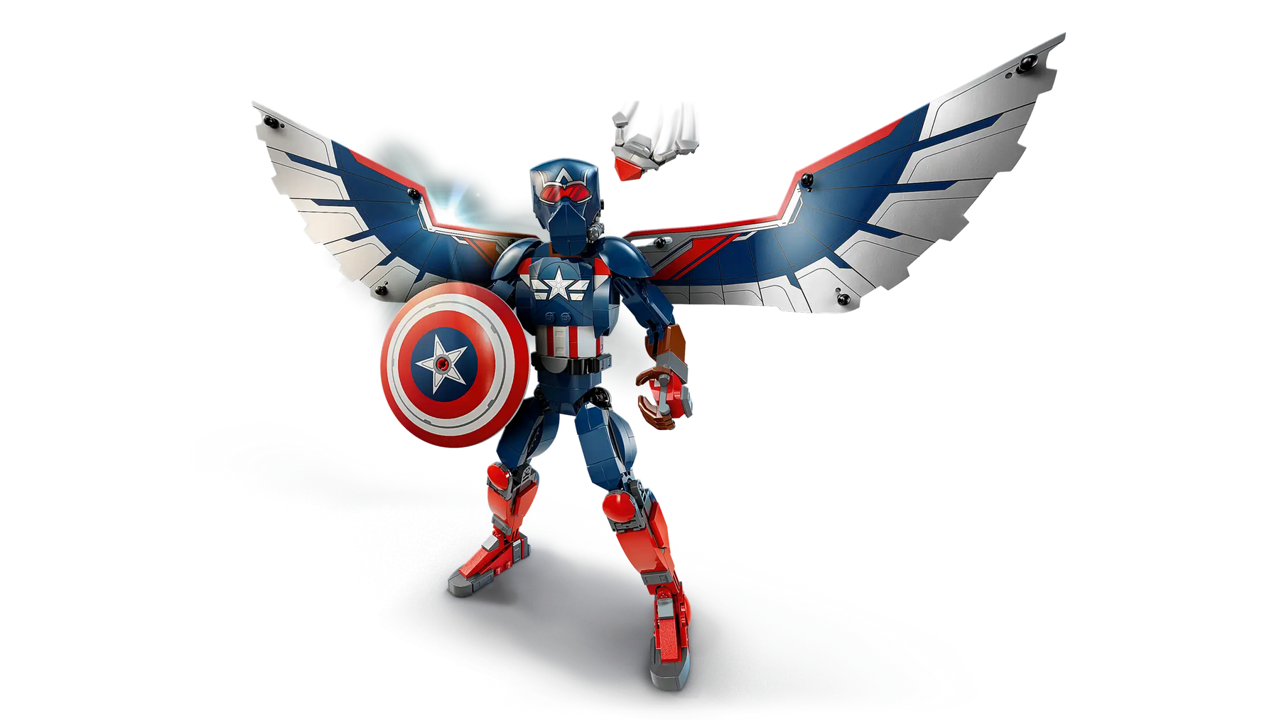 LEGO 76296 Uusi Rakennettava Captain America ‑Hahmo