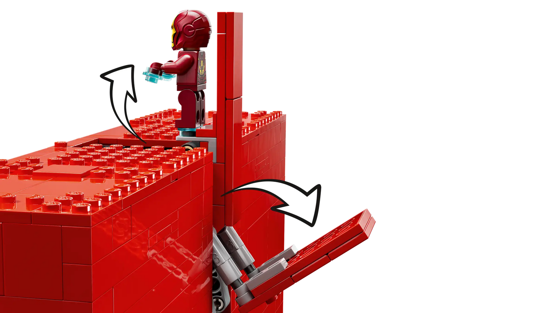 LEGO 76313 MARVEL-logo ja Minihahmot