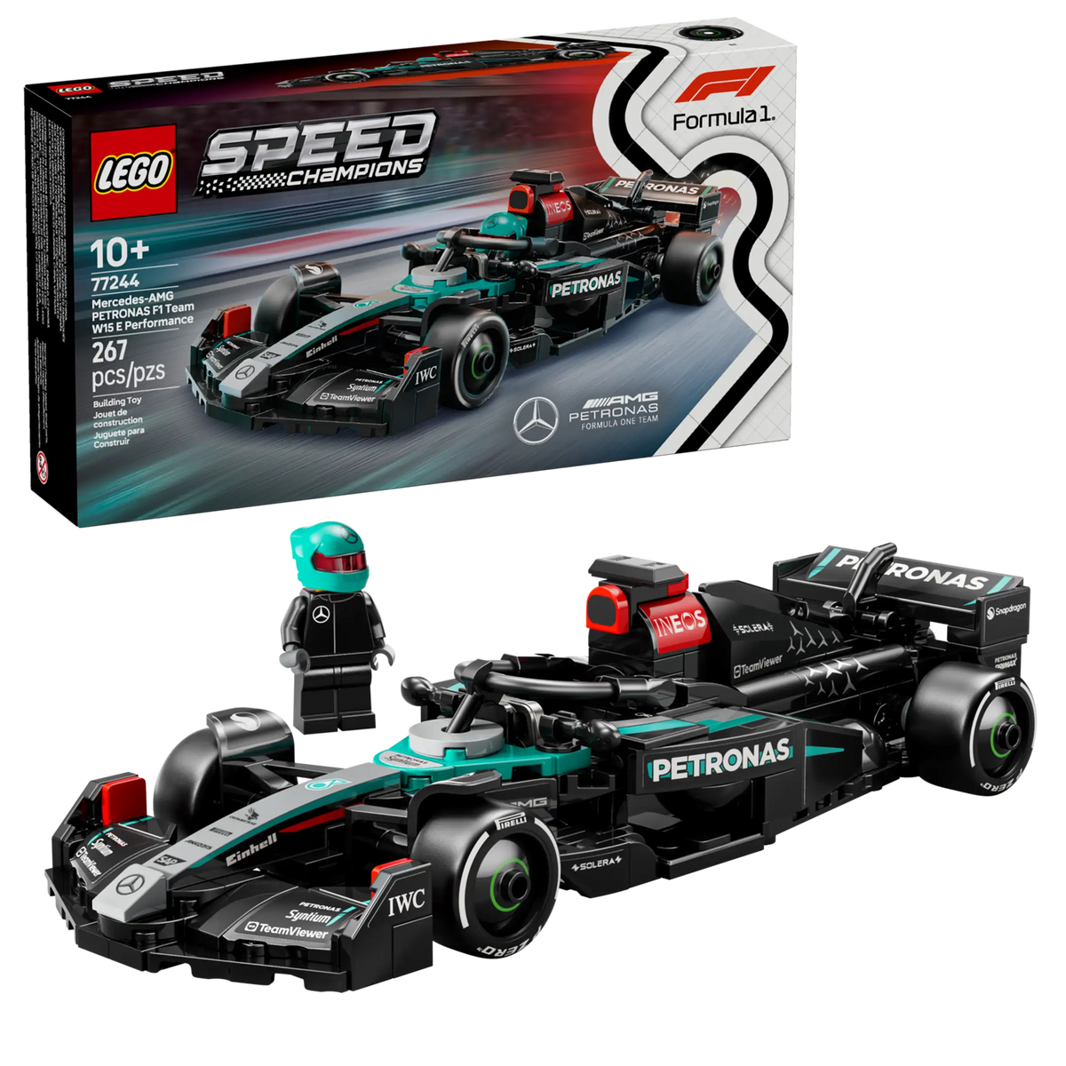 LEGO 77244 Mercedes-AMG F1® W15 ‑kilpa-auto