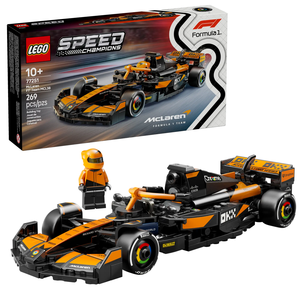 LEGO 77251 McLaren F1® Team MCL38 ‑kilpa-auto