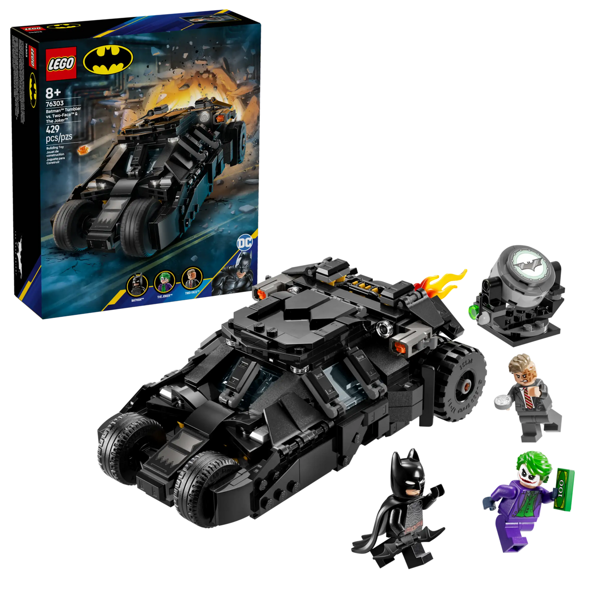 LEGO Batman 76303 Batman™ Tumbler vastaan Two-Face™ ja The Joker™
