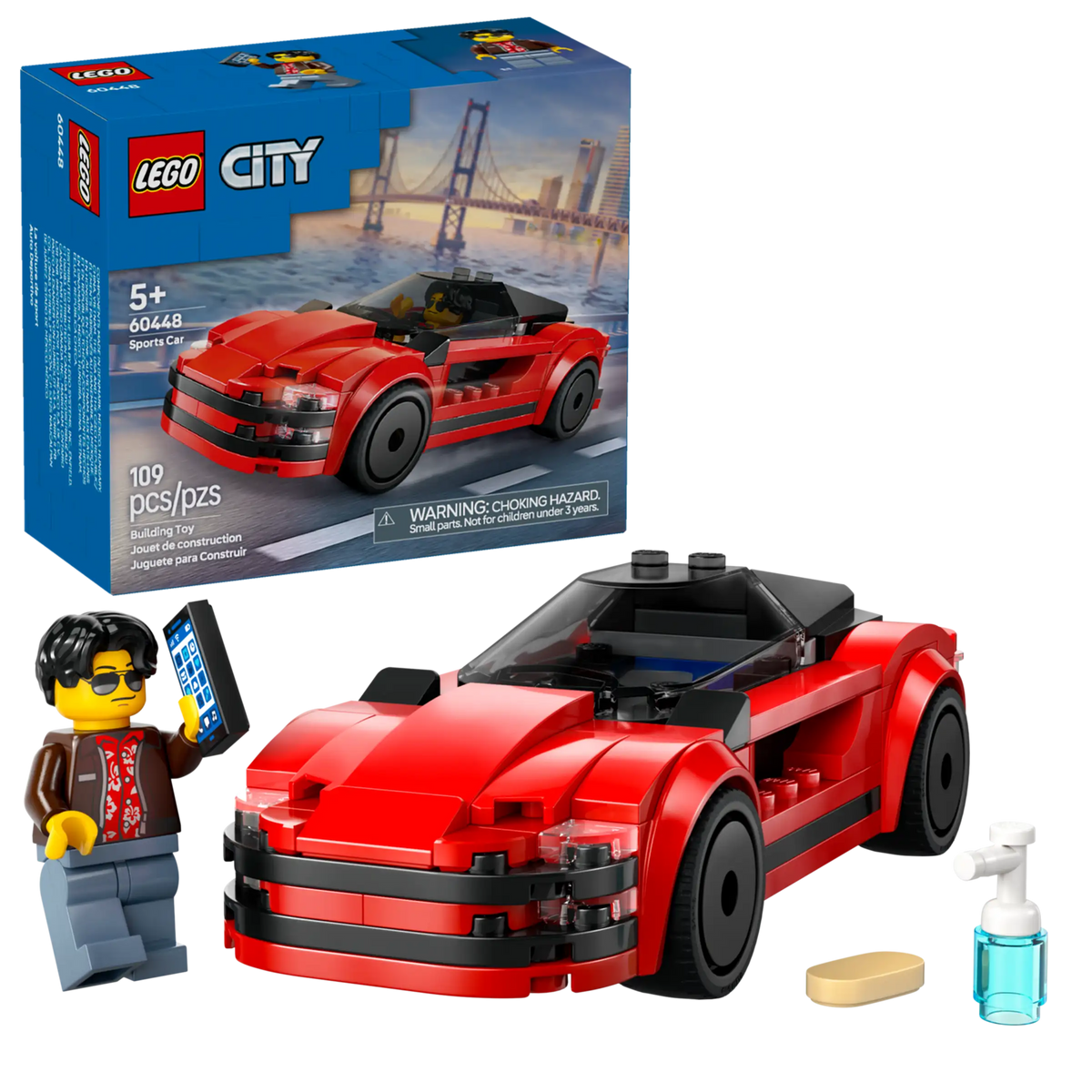LEGO City 60448 Punainen Urheiluauto