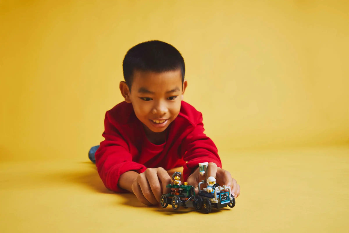 LEGO City 60459 Lentokone Vastaan Sairaalansänky Kilpa-autopakkaus