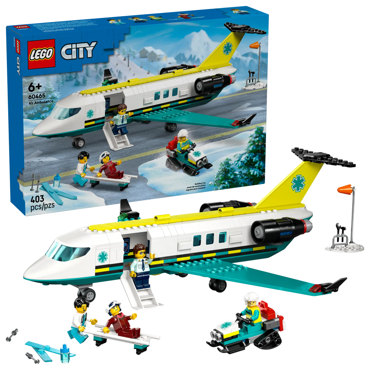 LEGO City 60465 Pelastuslaitoksen Ambulanssilentokone
