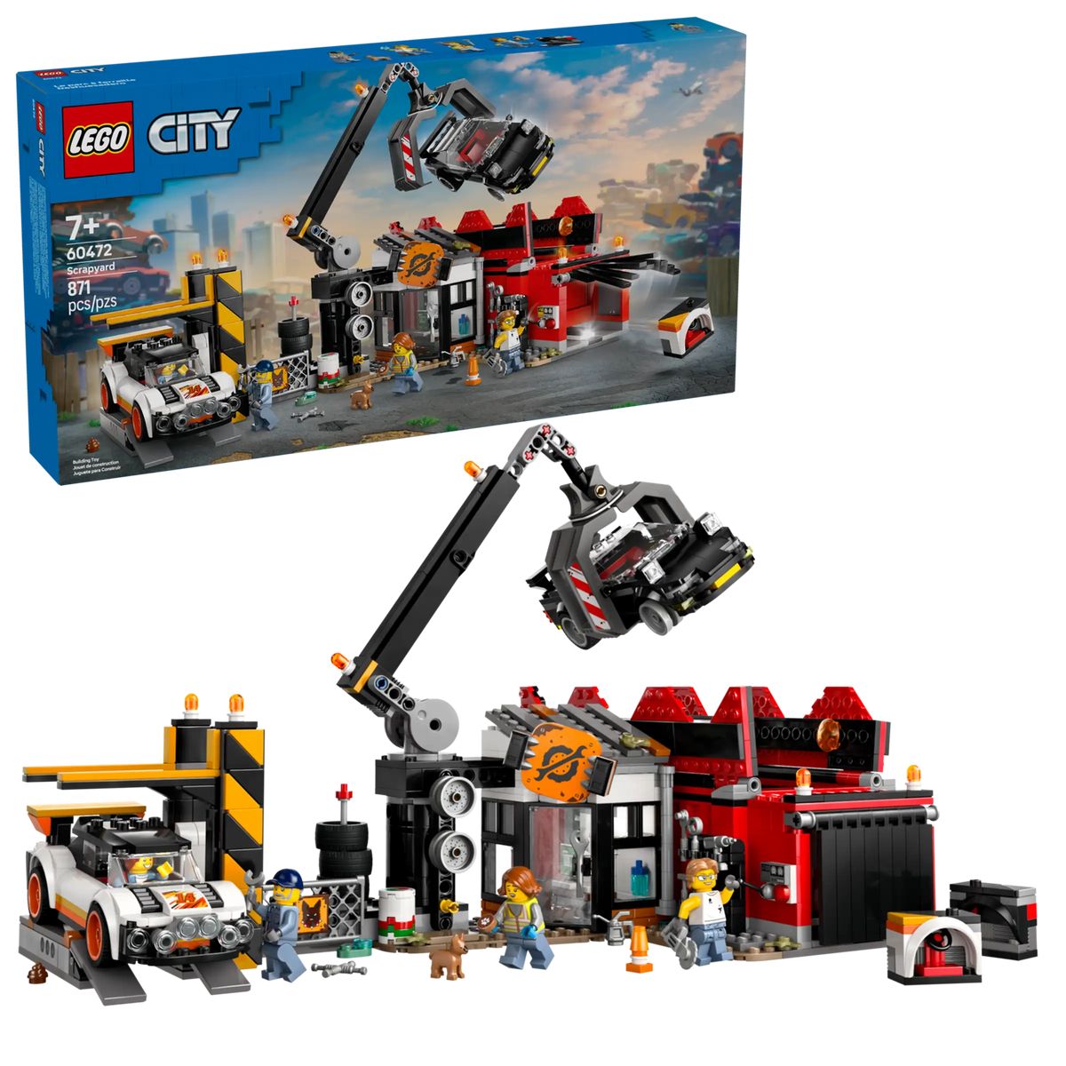 LEGO City 60472 Autopurkamo ja Autoja