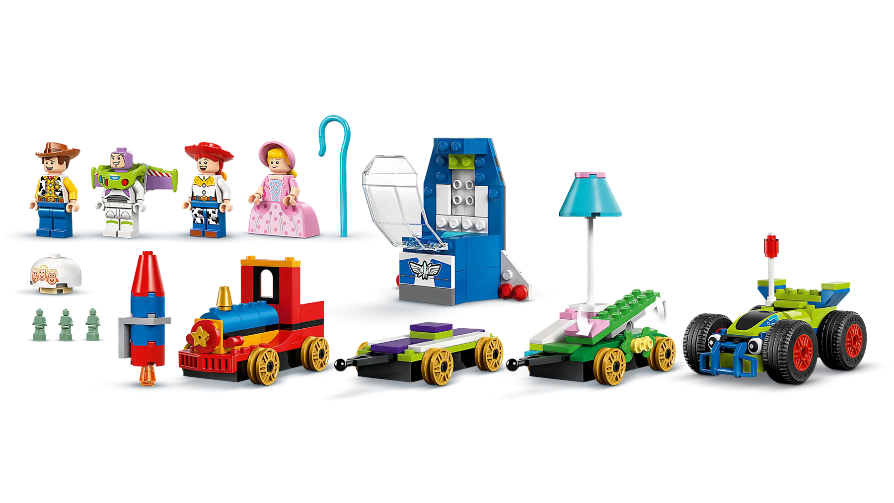 LEGO Disney 43264 Toy Story -juhlavuoden Juna ja Radio-ohjattava Auto