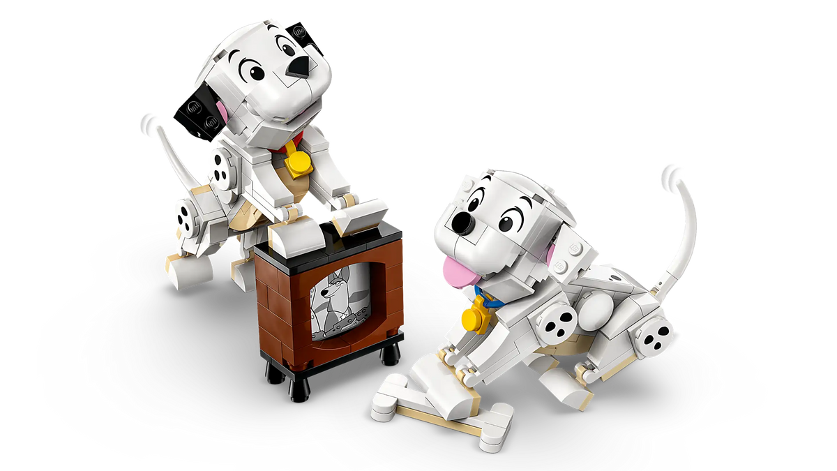 LEGO Disney 43271 101 Dalmatialaista Koiranpennut: Laikku ja Pipsa