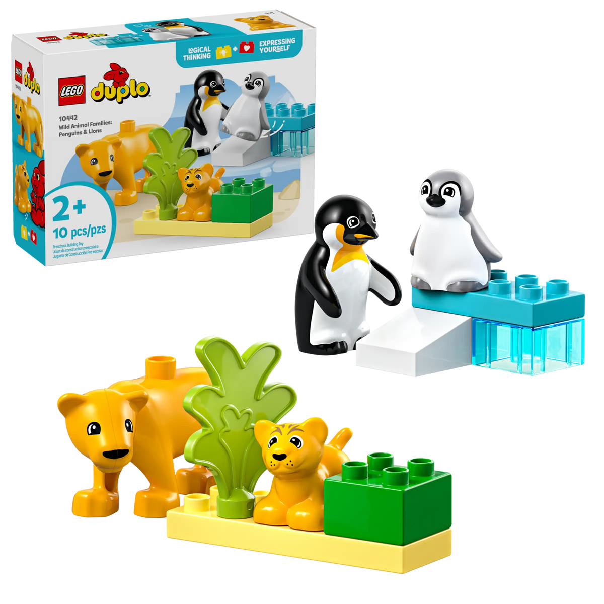 LEGO Duplo 10442 Luonnoneläinperheet: Pingviinit ja Leijonat