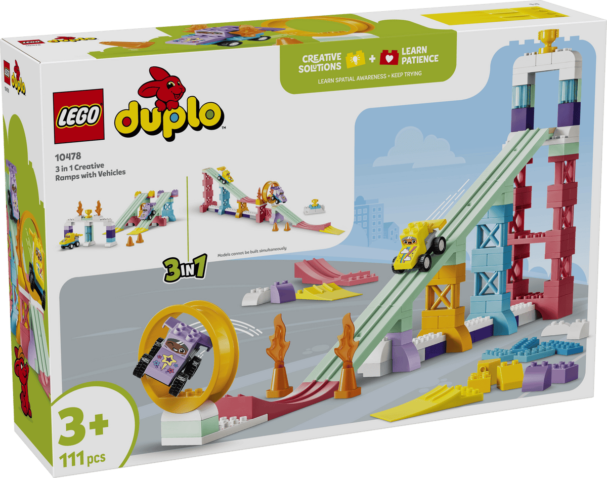 LEGO Duplo 10478 Luovat Rampit ja Ajoneuvot 3in1